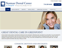 Tablet Screenshot of normandentalcenter.com